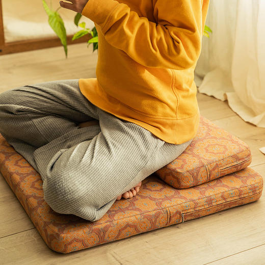 波西米亚系列棕榈打坐垫飘窗地板坐垫 商品图1