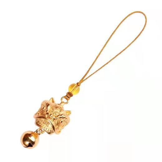 网红黄铜铃铛醒狮汽车钥匙扣 商品图4