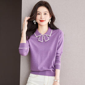 娃娃领针织衫上衣，内搭带领子洋气打底衫CC-MY887