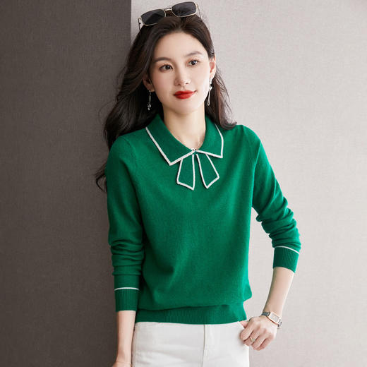 娃娃领针织衫上衣，内搭带领子洋气打底衫CC-MY887 商品图3