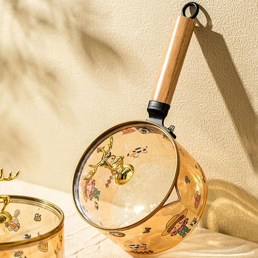 带盖可明火电陶炉加热奶锅高硼硅耐高温玻璃碗家用耐热玻璃 商品图4