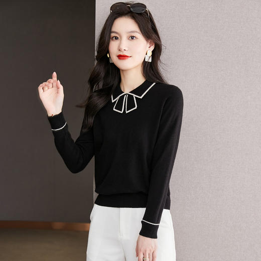 娃娃领针织衫上衣，内搭带领子洋气打底衫CC-MY887 商品图7