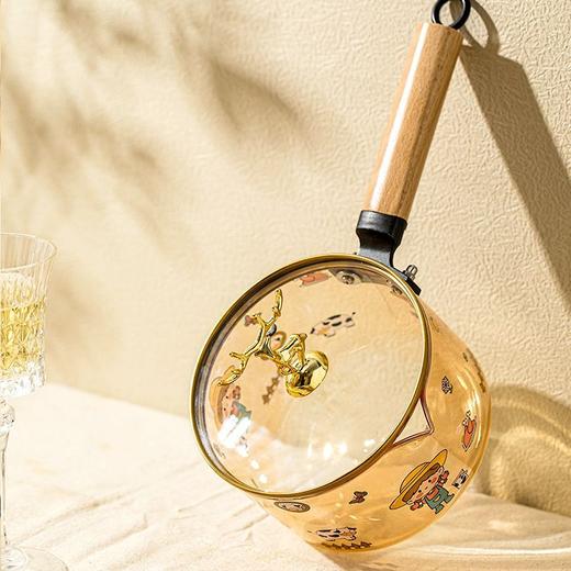 带盖可明火电陶炉加热奶锅高硼硅耐高温玻璃碗家用耐热玻璃 商品图2