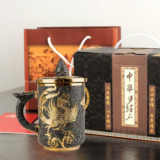 内蒙麦饭石水杯子马克杯原创轻奢茶杯婚庆礼品 商品图6