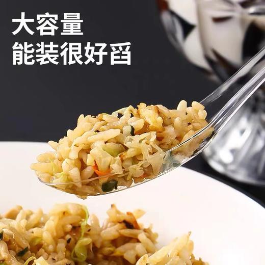 加厚一次性勺子水晶透明勺PS加硬勺汤勺塑料快餐家用甜品调羹50个/包 商品图1