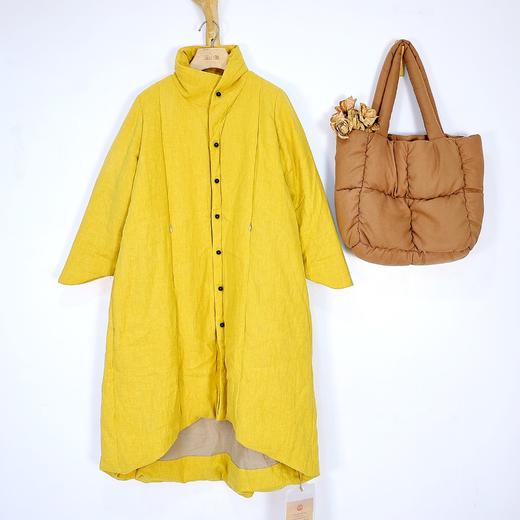 【抖音专属】A型长款羽绒服（20803158-缃叶） 商品图0