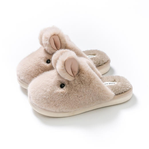 玉兔棉拖鞋可爱卡通，撸猫感居家情侣子男士棉拖鞋JZ-2206玉兔 商品图7