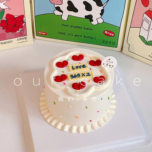 ins简约爱心/红樱桃蛋糕-低糖处理无添加 商品图0