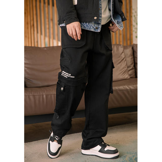 【断码清仓】HX 冬季工装休闲长裤C203240005101 商品图0