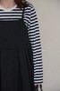 ROBE de PEAU黑白吊带裙 商品缩略图3