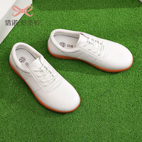 信诺真皮女士太极鞋头层牛皮春秋款透气散步鞋平底练功鞋女运动鞋23C1666-3