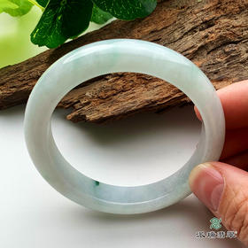 派瑞翡翠 翡翠手镯 糯种 飘花