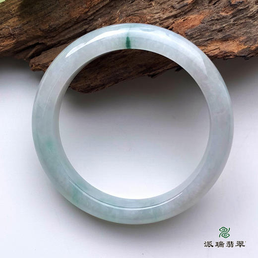 派瑞翡翠 翡翠手镯 糯种 飘花 商品图2