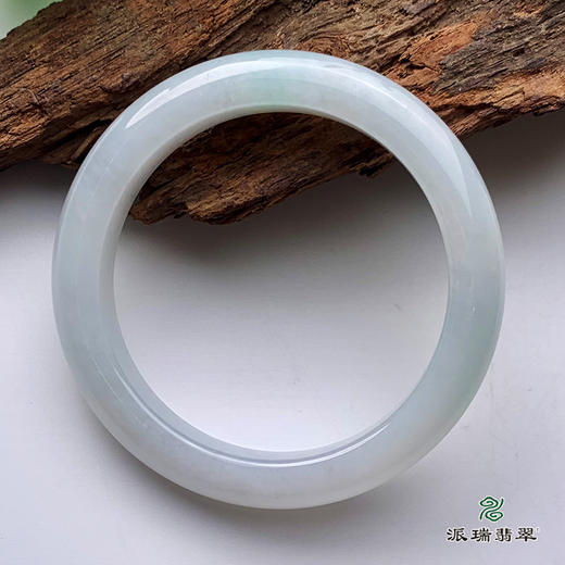 派瑞翡翠 翡翠手镯 糯种 白色 商品图3