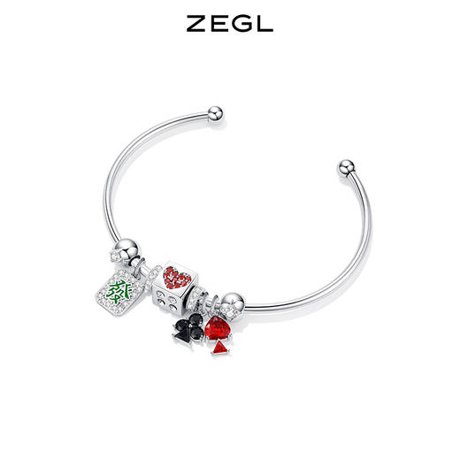 ZEGL设计师兔年本命年礼物发财麻将手镯女生轻奢小众精致闺蜜手饰 商品图1