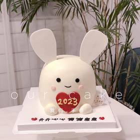 小兔子立体蛋糕-低糖处理无添加