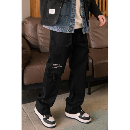 【断码清仓】HX 冬季工装休闲长裤C203240005101 商品图1