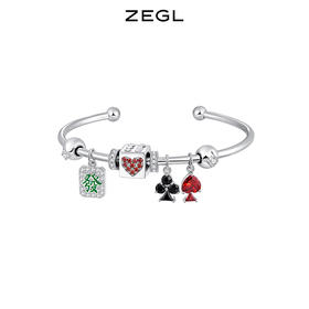 ZEGL设计师兔年本命年礼物发财麻将手镯女生轻奢小众精致闺蜜手饰