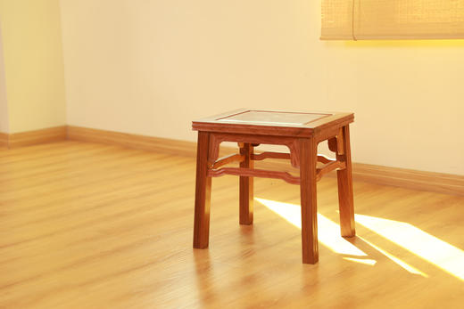 红桥红  家具严选  缅甸花梨(大果紫檀）  【41 素工线条方凳】 商品图13