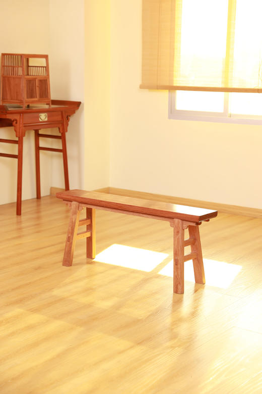 红桥红  家具严选  缅甸花梨（大果紫檀）【110 大长板凳】 商品图3