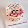 一家人爱心手绘蛋糕-低糖处理无添加 商品缩略图9