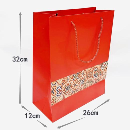 新年礼品袋国潮手提袋红色喜庆中国风过年春节送礼回礼包装袋手挽纸袋礼品袋1个 商品图1