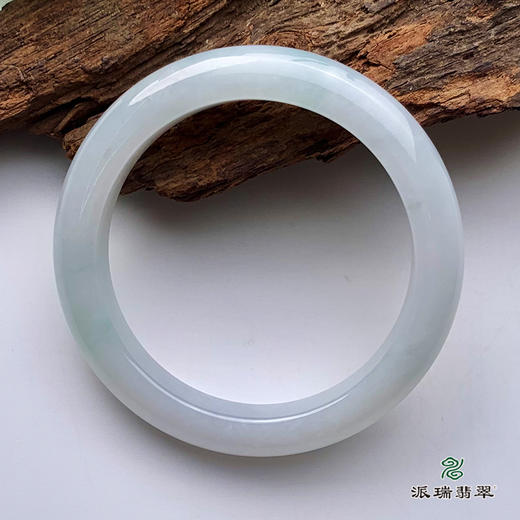 派瑞翡翠 翡翠手镯 糯种 白色 商品图1