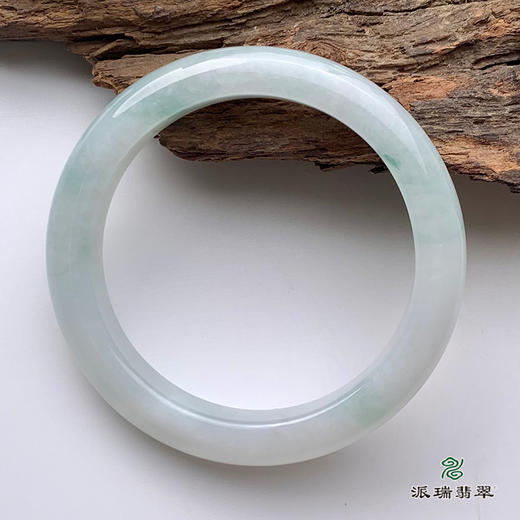派瑞翡翠 翡翠手镯 糯种 飘花 商品图1