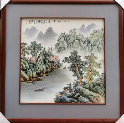 千里江山瓷板画 商品图0