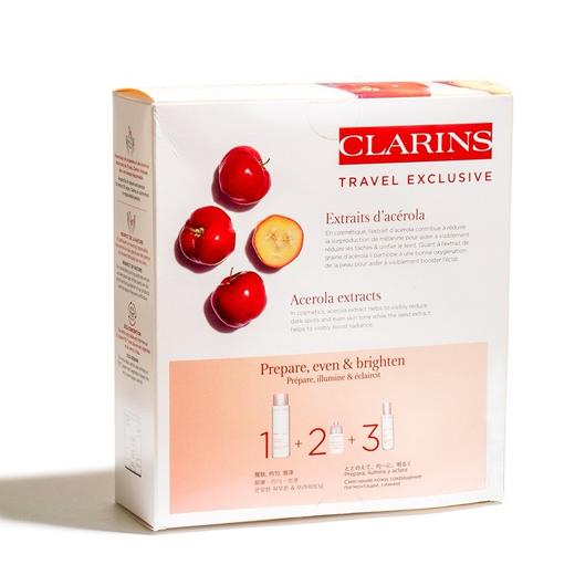 法国 Clarins娇韵诗 清透焕白淡斑3件套 套盒（牛奶清爽水200ml+光芒小瓷瓶50ml+淡斑乳液75ml) 商品图2