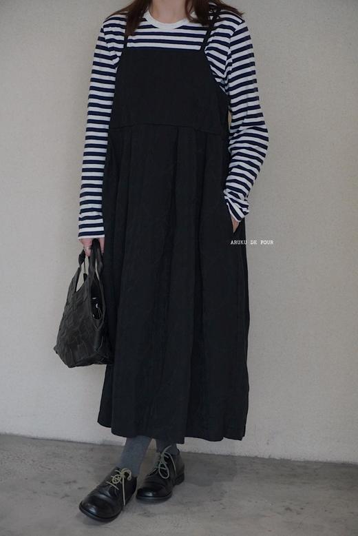 ROBE de PEAU黑白吊带裙 商品图4