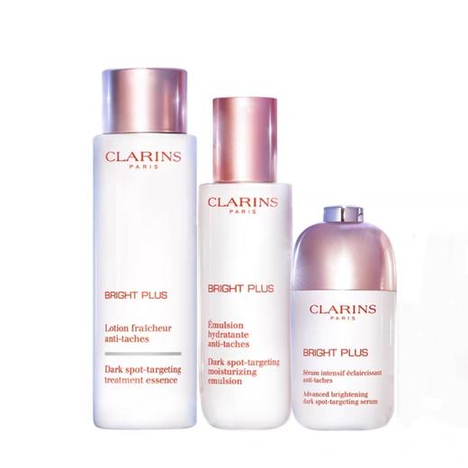 法国 Clarins娇韵诗 清透焕白淡斑3件套 套盒（牛奶清爽水200ml+光芒小瓷瓶50ml+淡斑乳液75ml) 商品图7