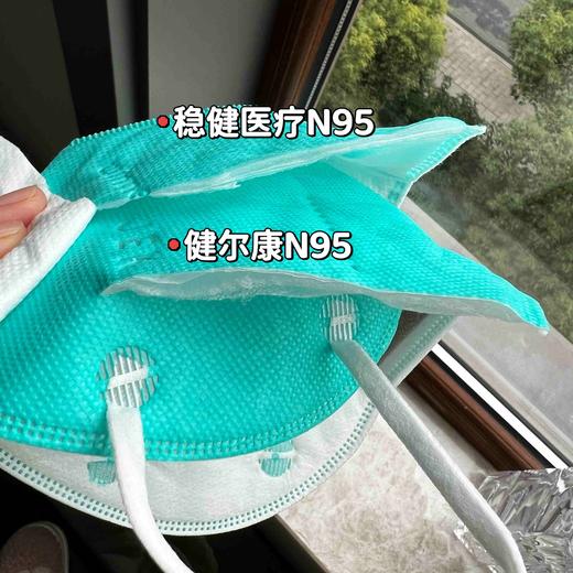【现货发】医用防护口罩GB19083-2010健尔康N95(灭菌) 五层折叠耳挂式/头戴式 商品图5