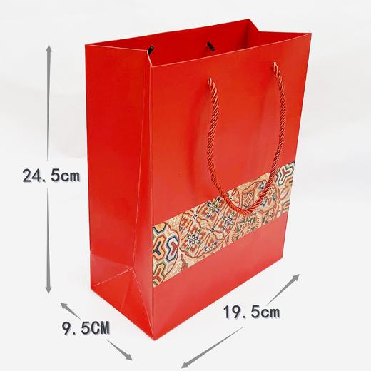 新年礼品袋国潮手提袋红色喜庆中国风过年春节送礼回礼包装袋手挽纸袋礼品袋1个 商品图2