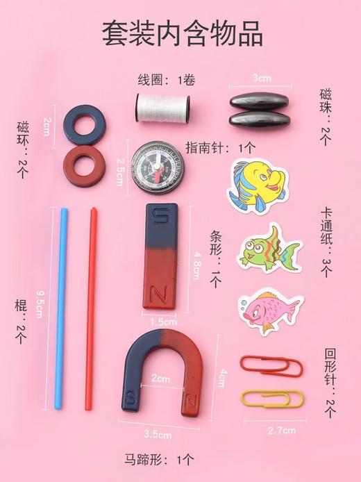 小卡尼学生磁铁套装CY-5501科普实验工具益智助学趣味学习套装 商品图2