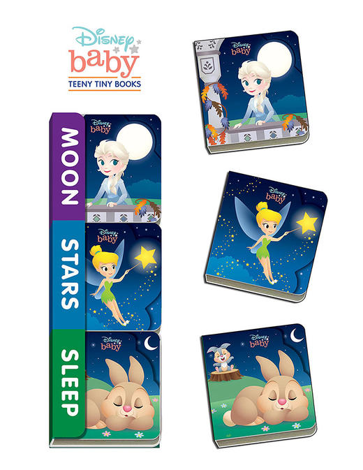 迪士尼 月亮星星睡眠 儿童绘本认知启蒙 英文原版 Disney Baby Moon Stars Sleep 商品图0