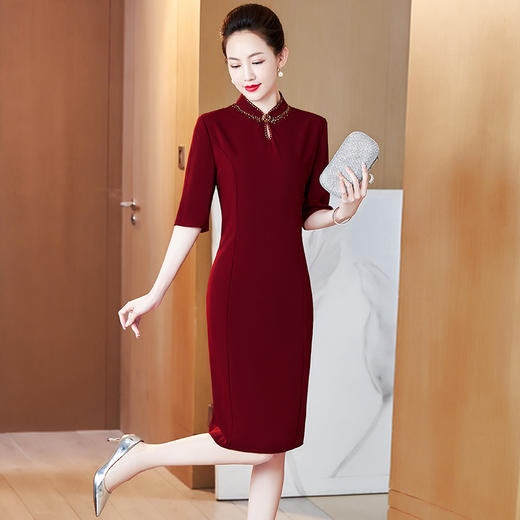 LC-2301礼服风衣套装高贵喜婆婆丈母娘婚宴礼服两件套连衣裙 商品图6