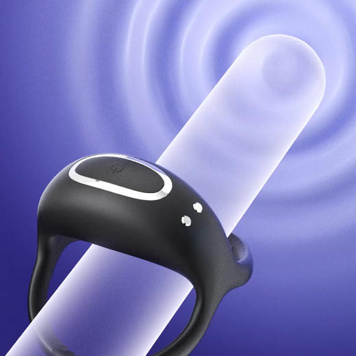 谜姬 利路亚锁精套环  APP款 远程遥控男用 夫妻情侣男女房事共用充电 电动震动环 共振套环成人用品 情趣性用品 商品图1