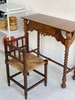 法国1930s古董角椅 手工雕刻B0132 藤编座面 商品缩略图5