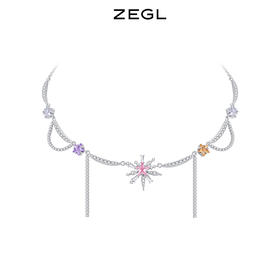 ZEGL设计师宴会系列烟花项链女生轻奢小众高级设计感锁骨链配饰品