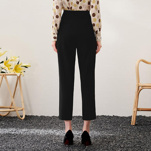 EITIE爱特爱春季新款时尚通勤职业百搭显瘦长裤女裤6905605 商品图5
