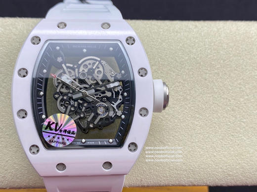 RM理查徳米勒RM055 表圈和底盖采用纳米陶瓷复合材料，具有耐划伤性和抗变色性，且陶瓷纹理清晰，外观臻于 商品图6