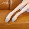 D:FUSE/迪芙斯秋季新品平底单鞋小方头芭蕾舞鞋DF31111020 商品缩略图13