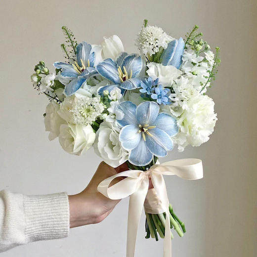 繁星璀璨 (蓝白色系手捧花) 商品图0