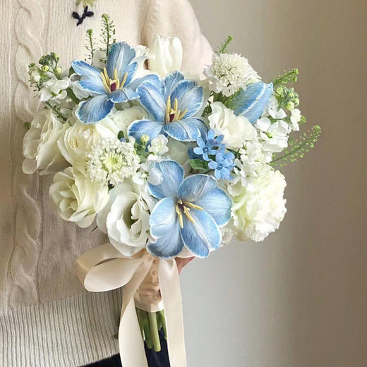 繁星璀璨 (蓝白色系手捧花) 商品图1
