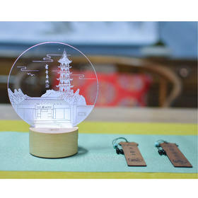 羽诗制造出品 文耀甬城套装夜灯书签文创礼盒