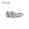 D:FUSE/迪芙斯秋季新品平底单鞋小方头芭蕾舞鞋DF31111020 商品缩略图9