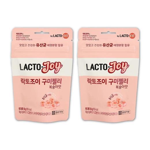 【捆绑】钟根堂 LACTO-JOY桃子味乳酸菌软糖50g*2 商品图0
