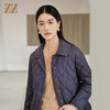 佐尔美冬季新款 经典款菱形格羽绒服女E24YY31 商品缩略图3