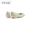D:FUSE/迪芙斯秋季新品平底单鞋小方头芭蕾舞鞋DF31111020 商品缩略图4